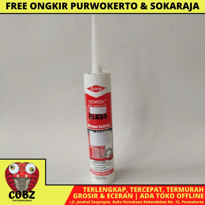 

300 ML / DOWSIL SILICONE SEALANT LEM KACA ACID ASAM PER BOTOL