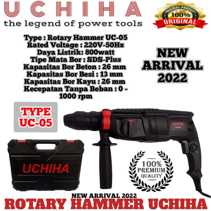 hammer drill bor UCHIHA bobok beton Japan tekhnologi