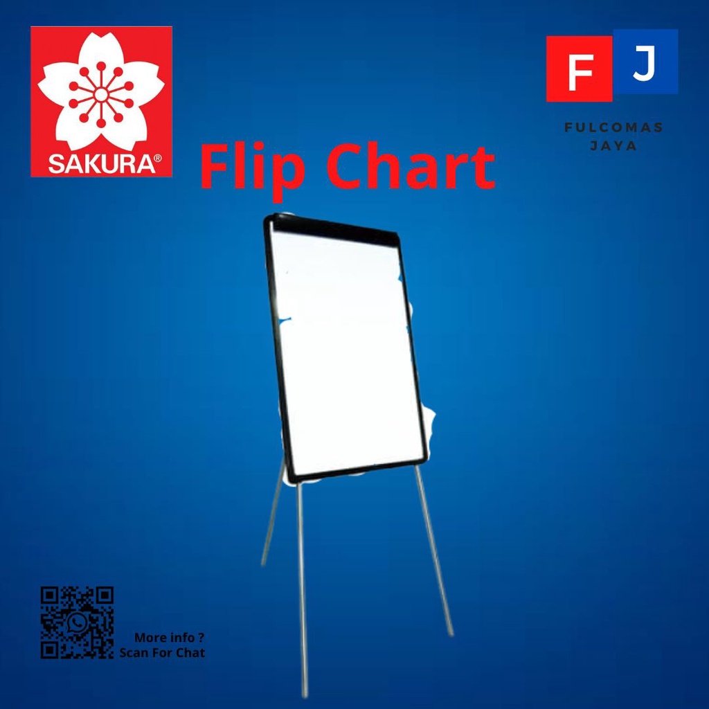 

Papan Tulis Flip Chart Kaki 100x70 GARANSI RESMI