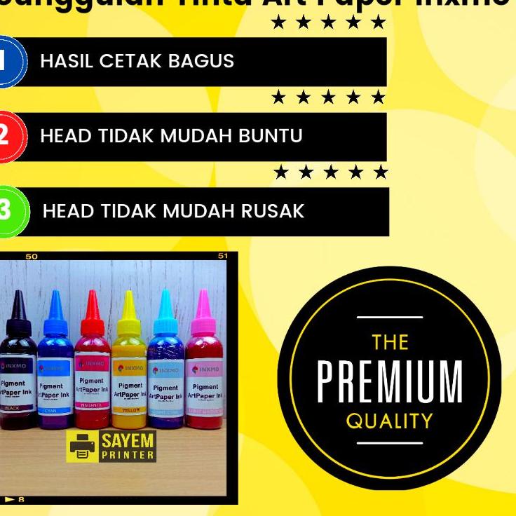 Top Limited Tinta Art Paper Epson Pigment L120 L310 L360 L1110 L3110 L1300 Inxmo