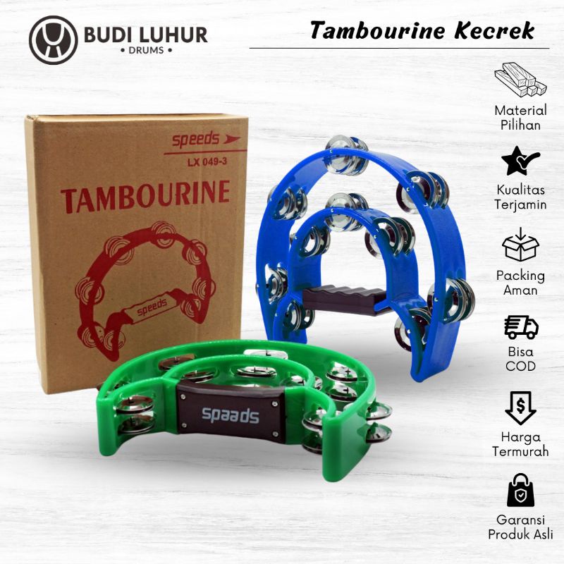 Tamborin Mika 10 Inch Tamborine Asli Orignal Suara Nyaring Berkualitas