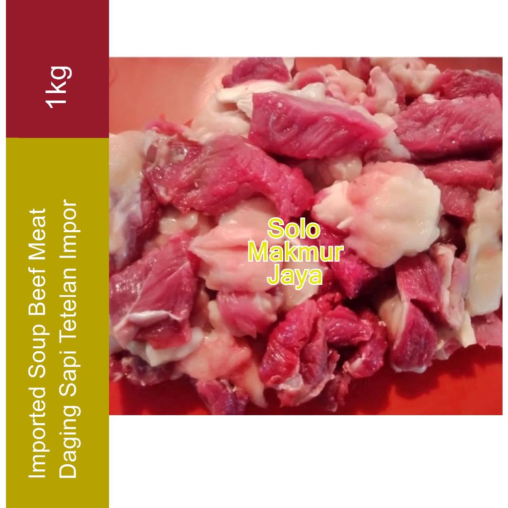 

Imported Soup Beef Meat Daging Sapi Tetelan 1kg 1 kg 1000gr 1000 gr Impor Beku Frozen