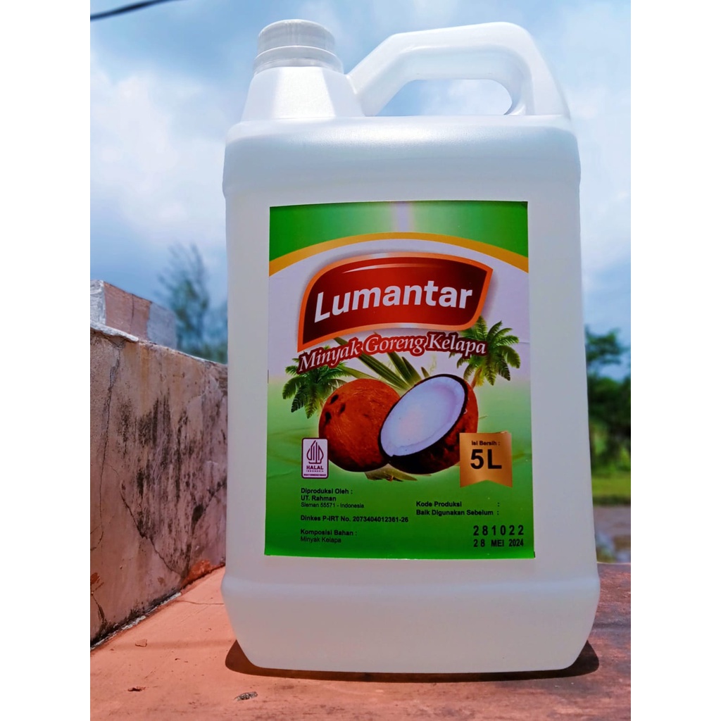

Minyak Goreng Kelapa Sehat Organik Kemasan PIRT 5 Liter