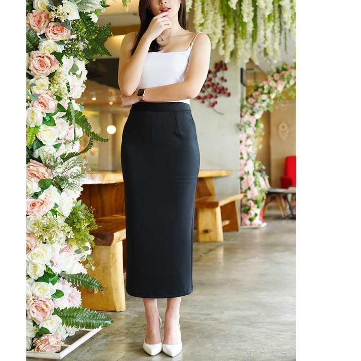 Terbaik.. Rok Span Panjang Rok Span Scuba Rok Sepan Rok Span Hitam Rok Plisket Span