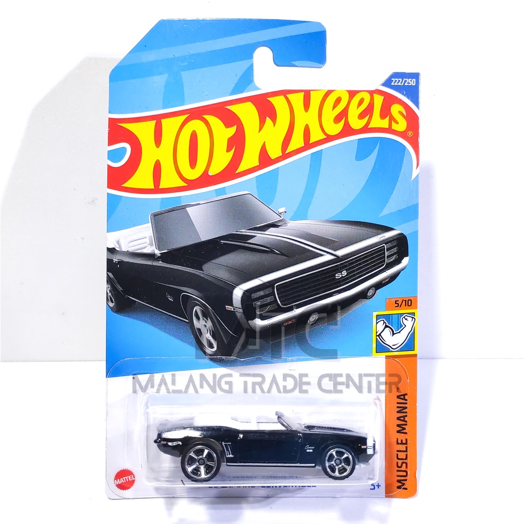 Hot Wheels 69 Camaro Convertible Black M 2022