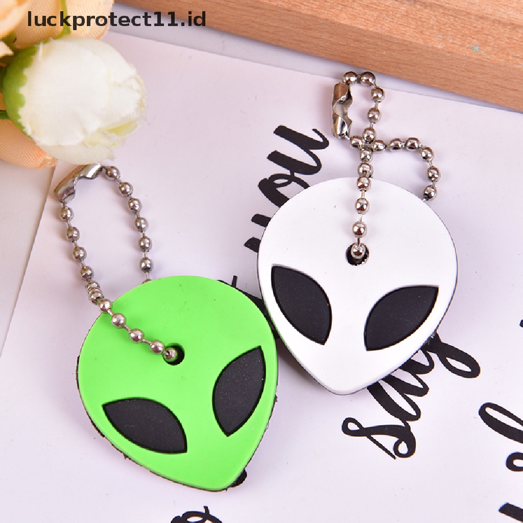 /Fashion Hot// Fashion// Lucu Lembut Silikon Animals Key Ring Cap Penutup Kepala Rantai Tali Telepon Gantungan Kunci.