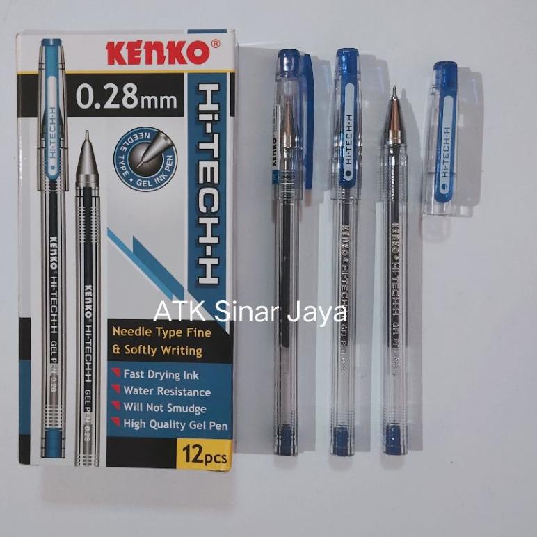 

(B-N6N♥) Pulpen Kenko Hitech - biru hitam 0,28mm siap dikirim