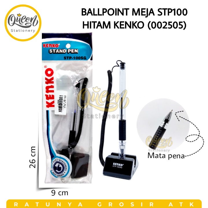 

1 PCS BOLPEN MEJA STP100 HITAM KENKO PULPEN STAND PEN (002505)