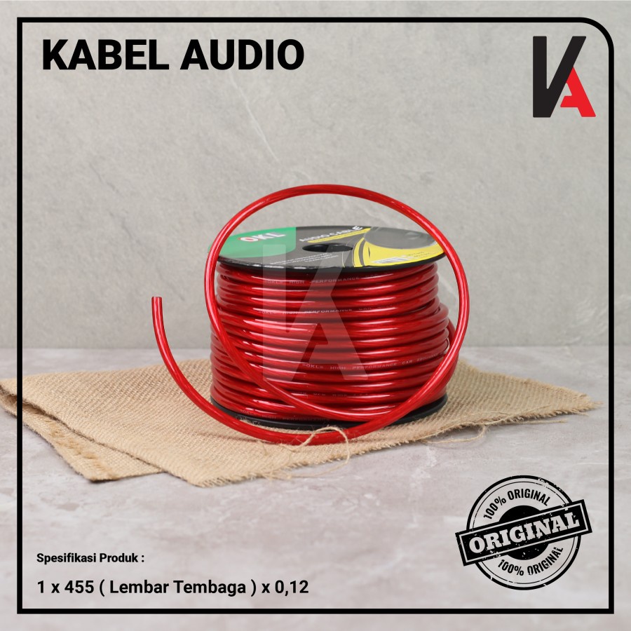 Kabel Speaker / Kabel Strum / Kabel Power Audio Mobil 8 Awg 37 Meter / 40 Yard