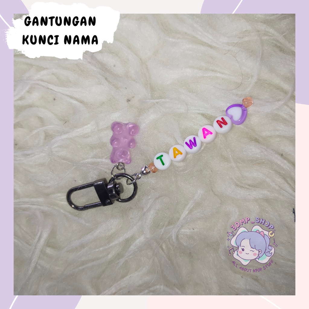 KEYCHAIN GANTUNGAN KUNCI NAMA THAILAND BRIGHT,TAWAN