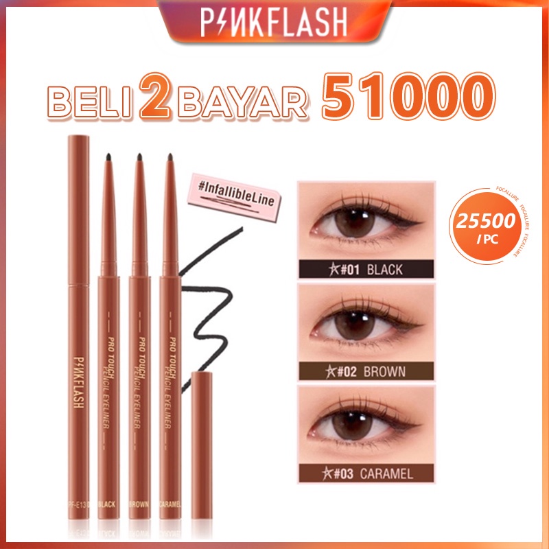 PINKFLASH InfallibleLine Hyperfine Smooth Gel Eyeliner High Pigmented Smudge-proof Waterproof Long Lasting