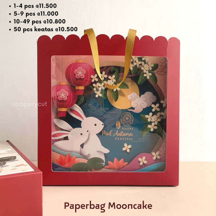 

Paperbag Hampers Kue Bulan Mooncake Mid Autumn Festival P25 L7.5 T26 cm