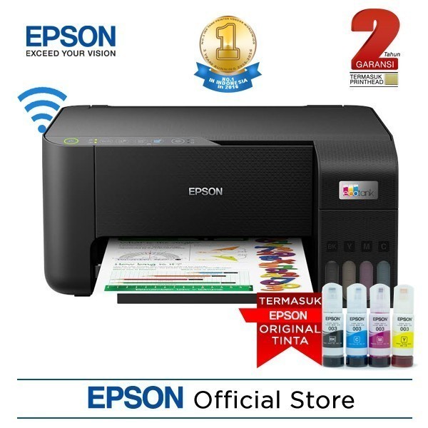 Epson L3250 WiFi All in One Printer Hitam L3250 Garansi Resmi Epson