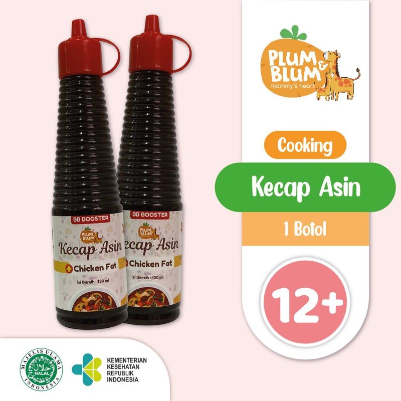 Plum &amp; blum Kecap Mpasi Organik Kedelai/Kecap Manis /Kecap Asin/Kecap ikan No MSG 133ML