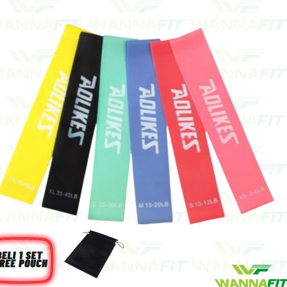 Penjualan Ekonomis RESISTANCE BAND/LOOP KARET ELASTIS TALI YOGA FITNESS GYM LOWER BODY STRETCHING(WFI)
