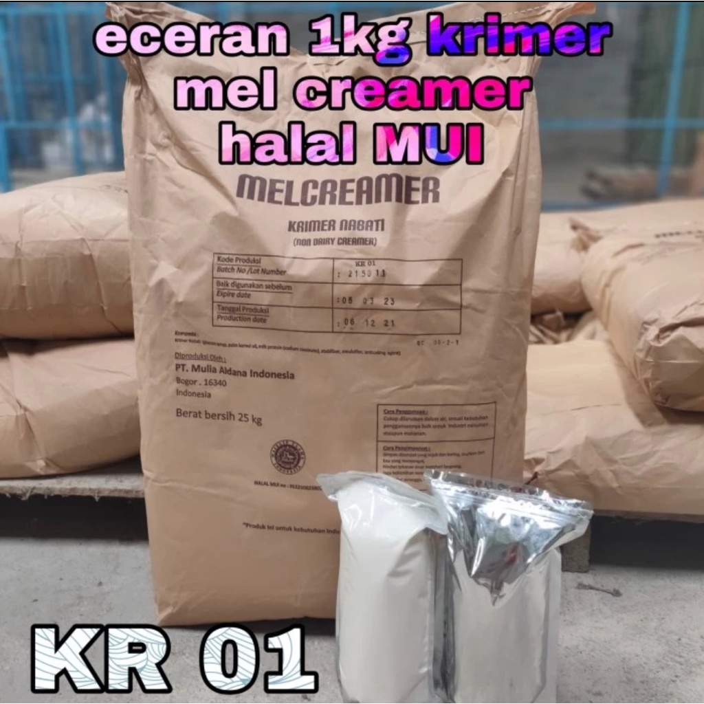 

Krimer Bubuk Creamer Premium Non Dairy Kemasan 1kg / Krimer Nabati