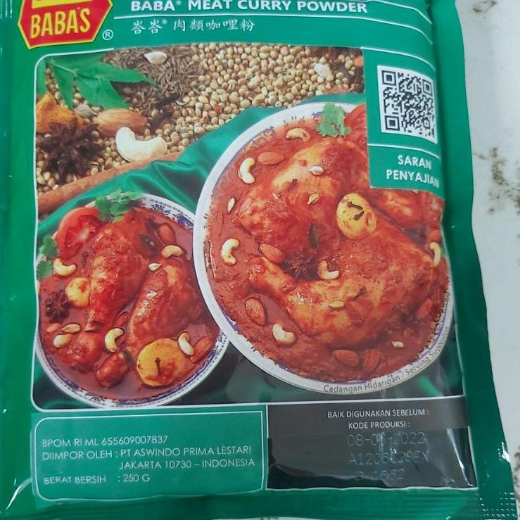 

✓ Bumbu kari babas asli 250 grm exp buln 6 tahun 2023 Limited !