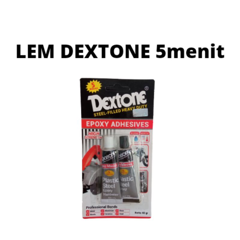 

Lem Besi Dextone 5 Menit 48 gram / Dextone Plastic Steel / Lem Dextone 5 Menit asli