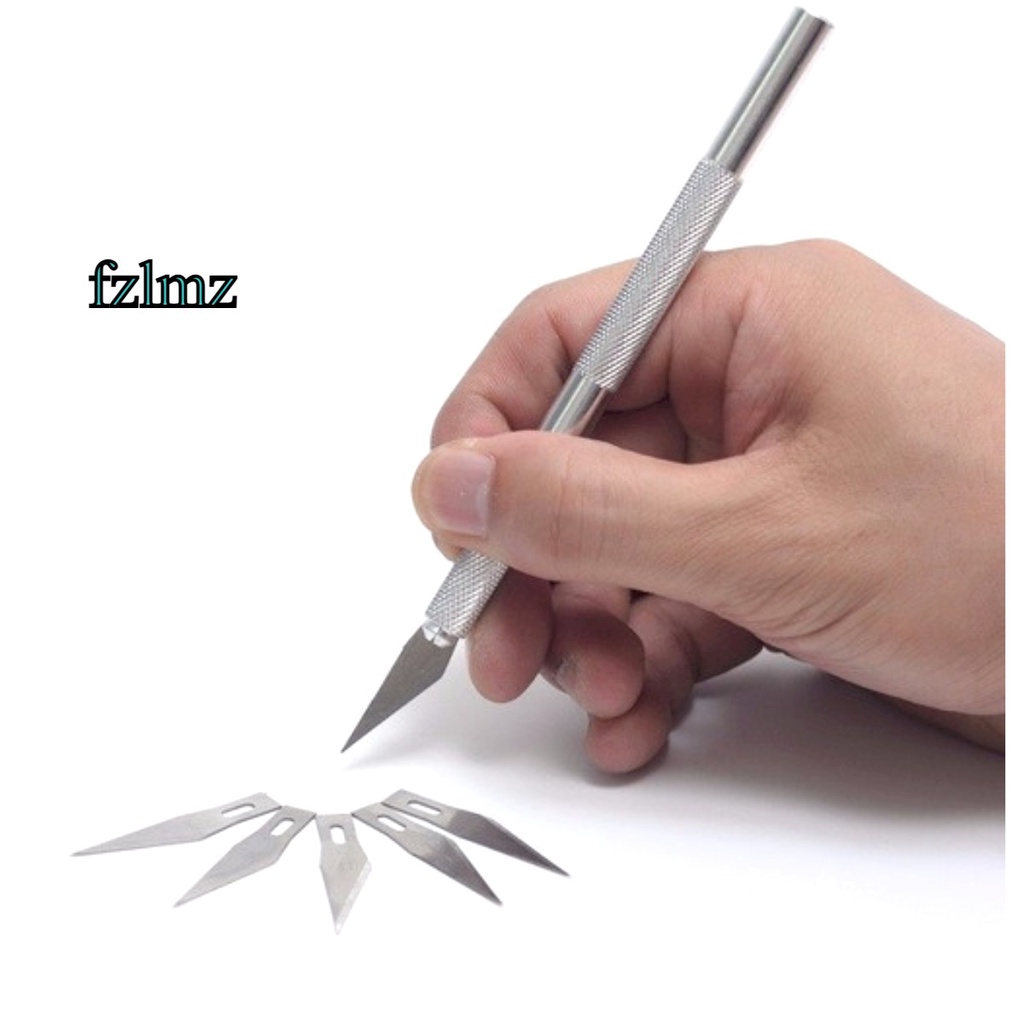 

KNIFEZER Pisau Ukir Seni Hobby Crafting Art Knife Metal Handle