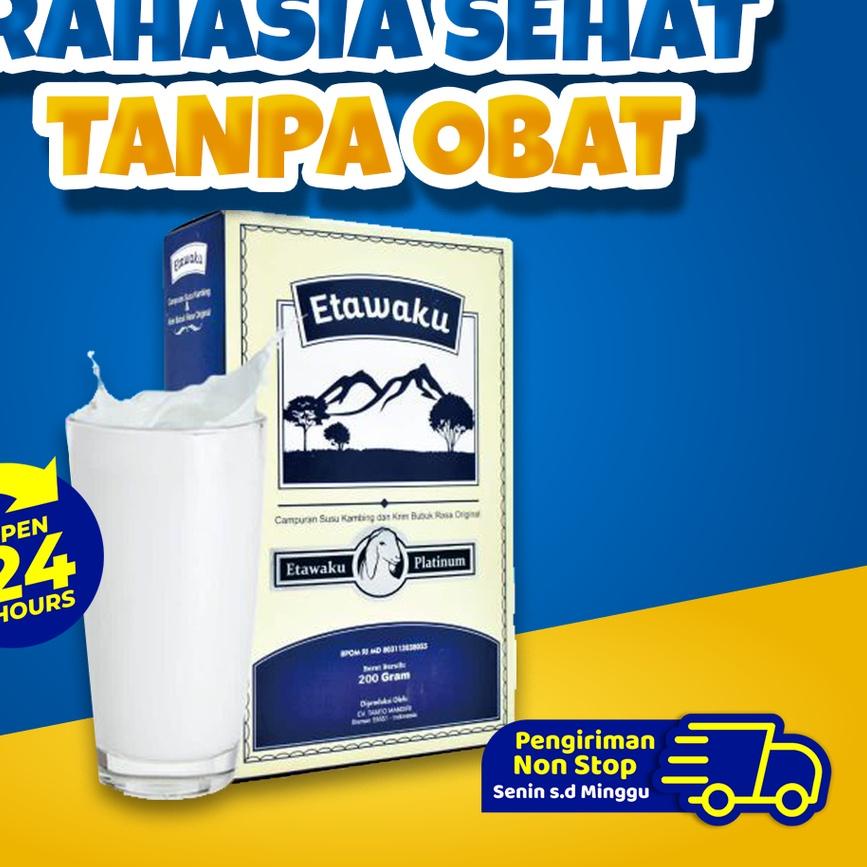 

Kirim LANGSUNG Etawaku - Susu Kambing Etawa Murni & Krimer Bubuk 3KD#