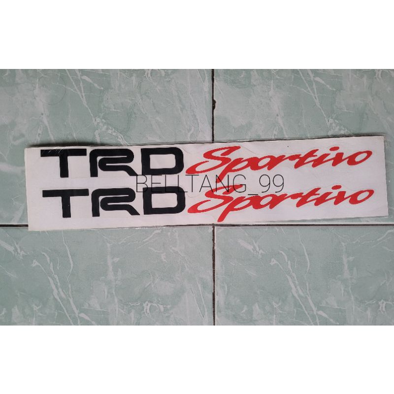 Sticker stiker tulisan trd sportivo/stiker trd sportivo