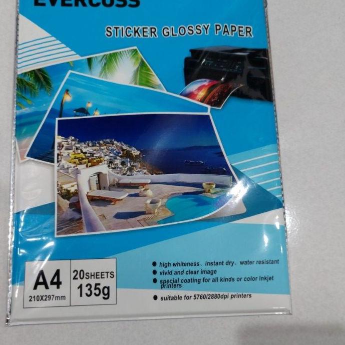 

¤¤» Kertas Stiker Photo A4 135Gsm Evercoss / Sticker Photo Paper A4 135Gsm V-Tec
