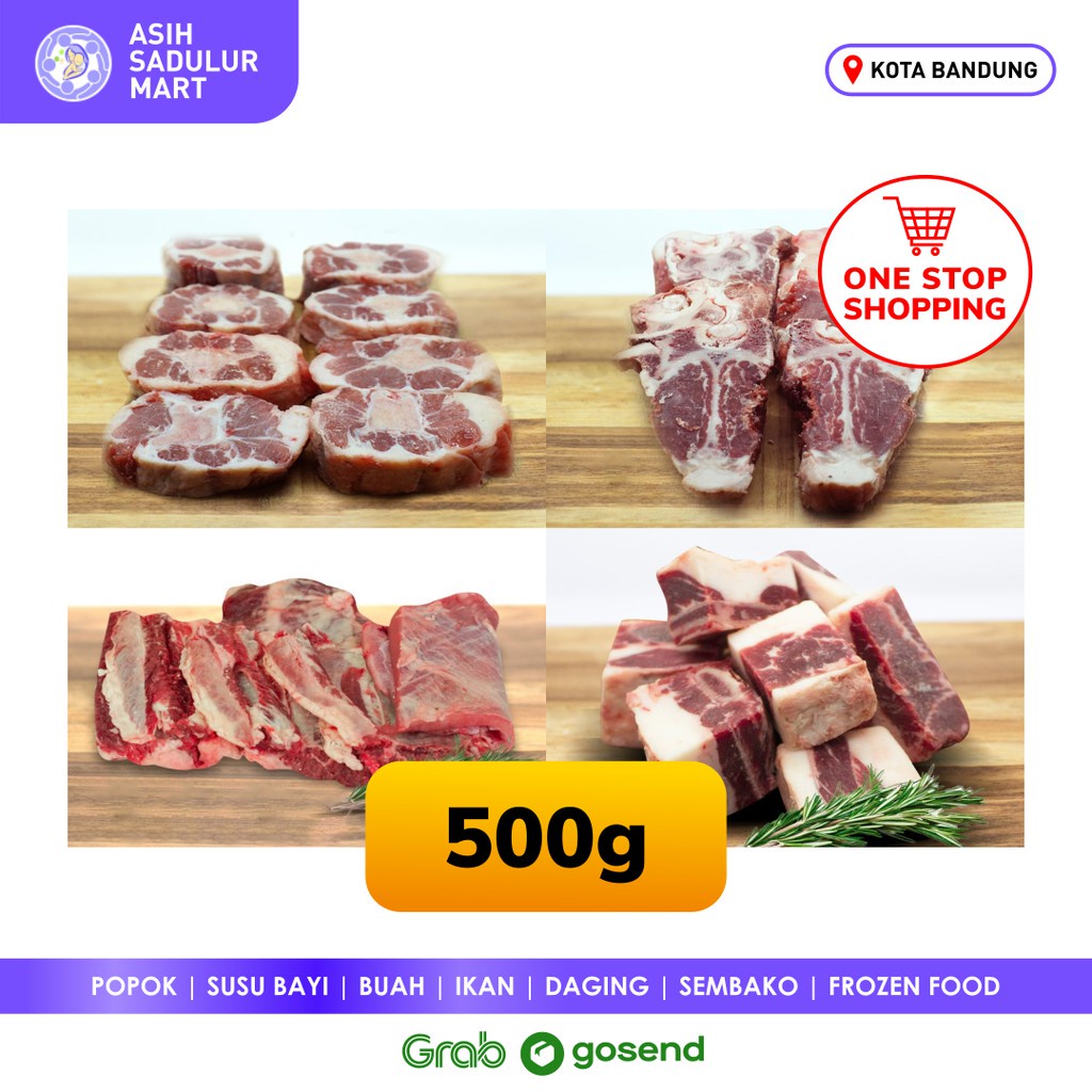 Daging / Tulang Iga / Buntut Sapi Super 500gr Bandung