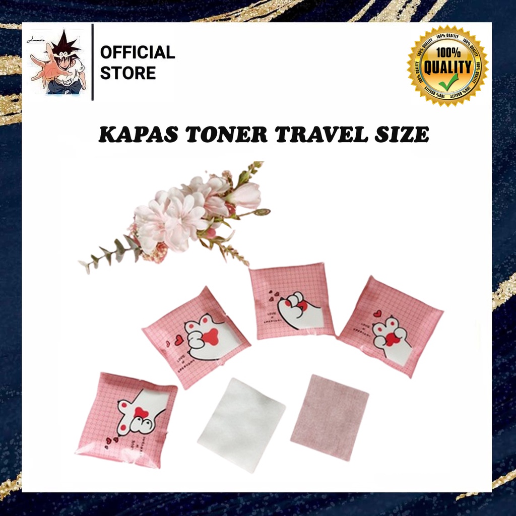 JM - Kapas Toner Make Up Karakter Motif Kartun Isi 25pcs / Kapas Travel Toner Make Up