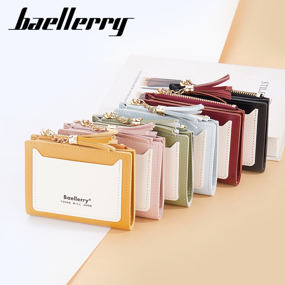 BAELLERRY N2380 Dompet Wanita Kecil Bahan Kulit PU Leather Premium WATCHKITE WKOS