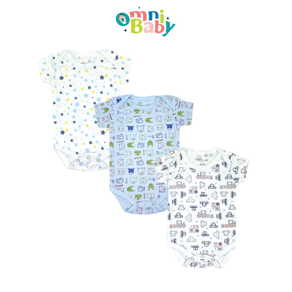 Cotton Mills Jumper Bayi romper bayi Laki-laki 3in1 Set #2