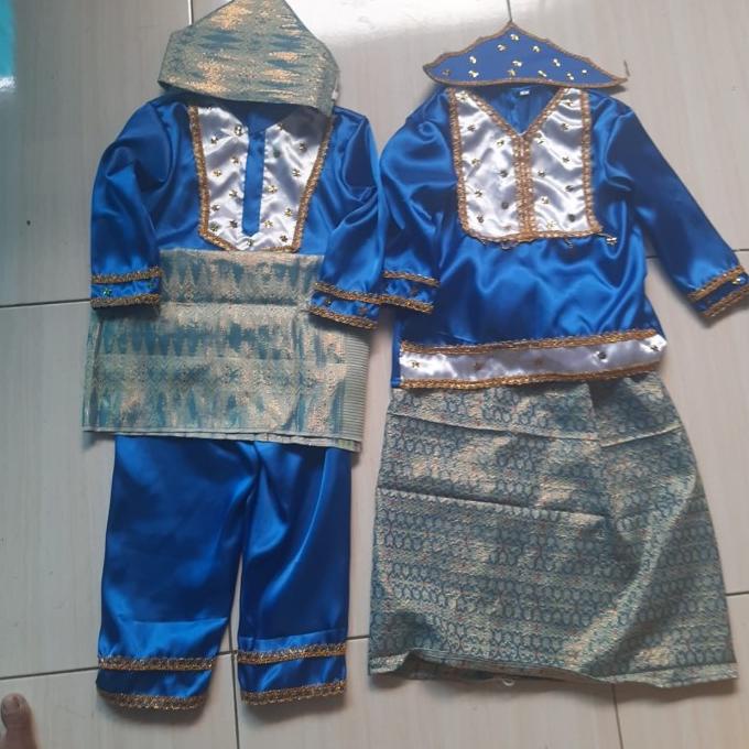 baju adat bangka belitung anak TK SD / baju anak adat babel TK SD