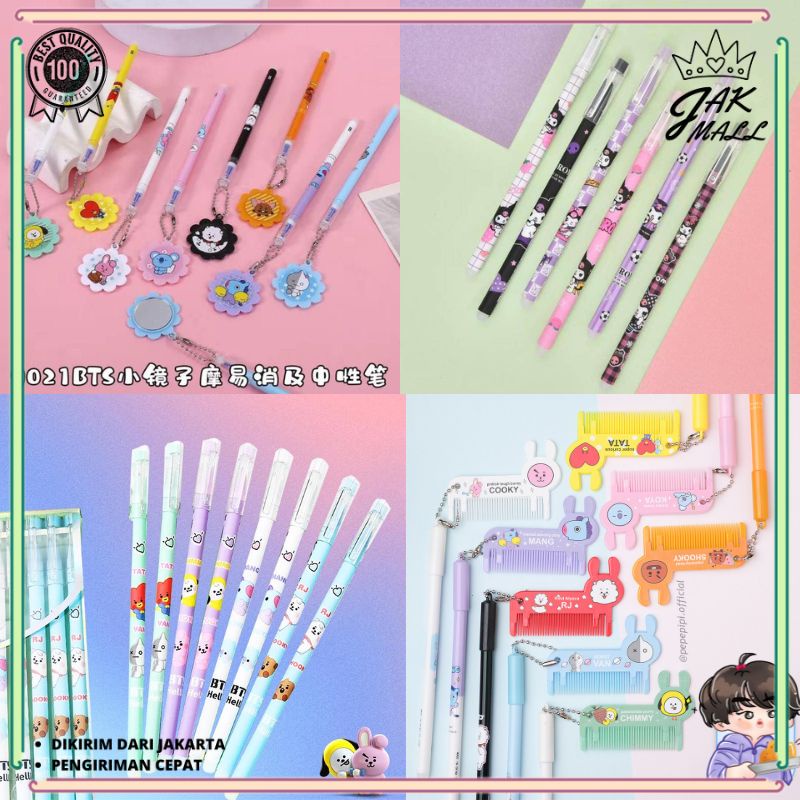 

Pulpen Motif Karakter Bisa Dihapus Bolpoin Gel Erasable Pen Pulpen Gantungan Perpack Isi 12pcs JM