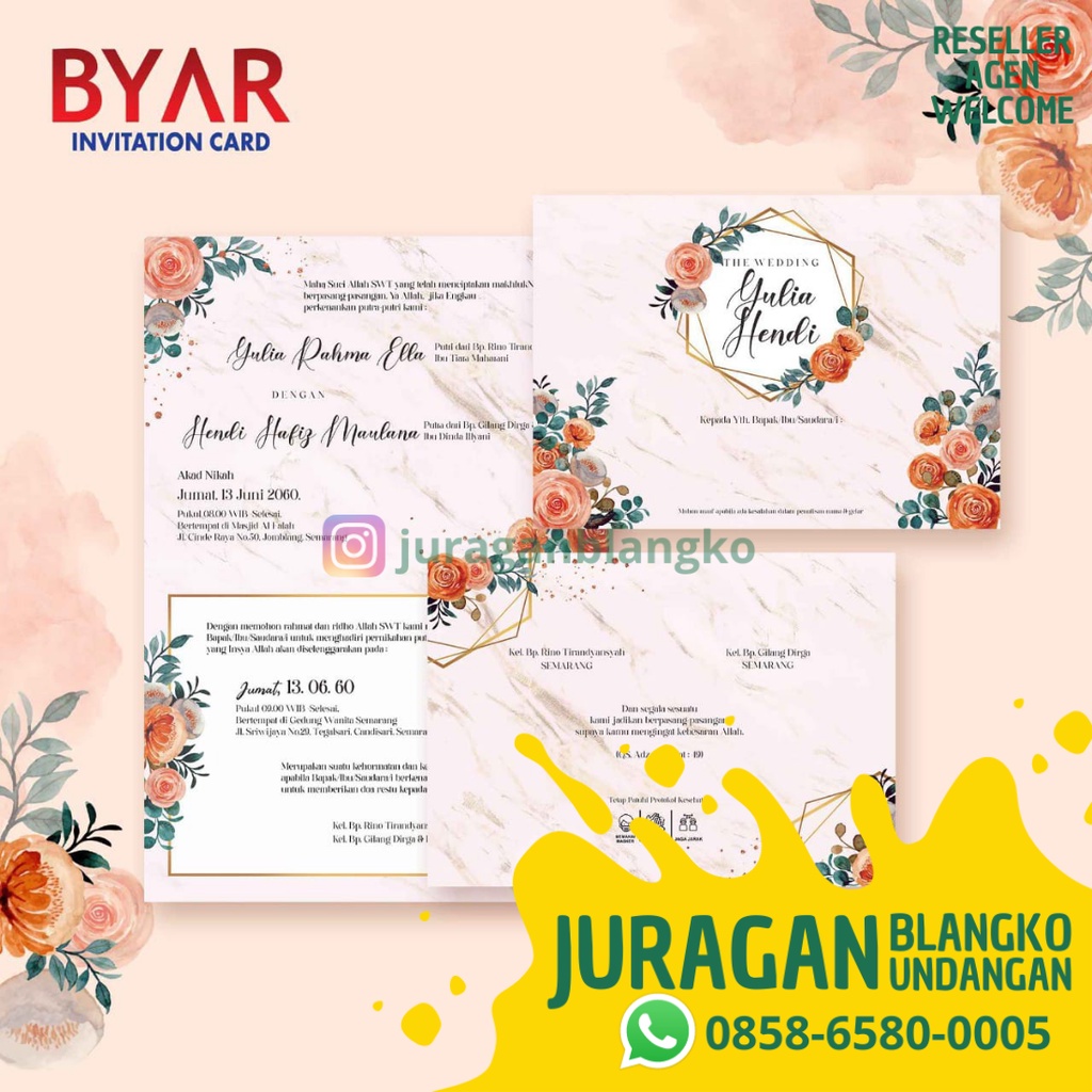 BLANGKO UNDANGAN BYAR 73 JURAGAN BLANGKO
