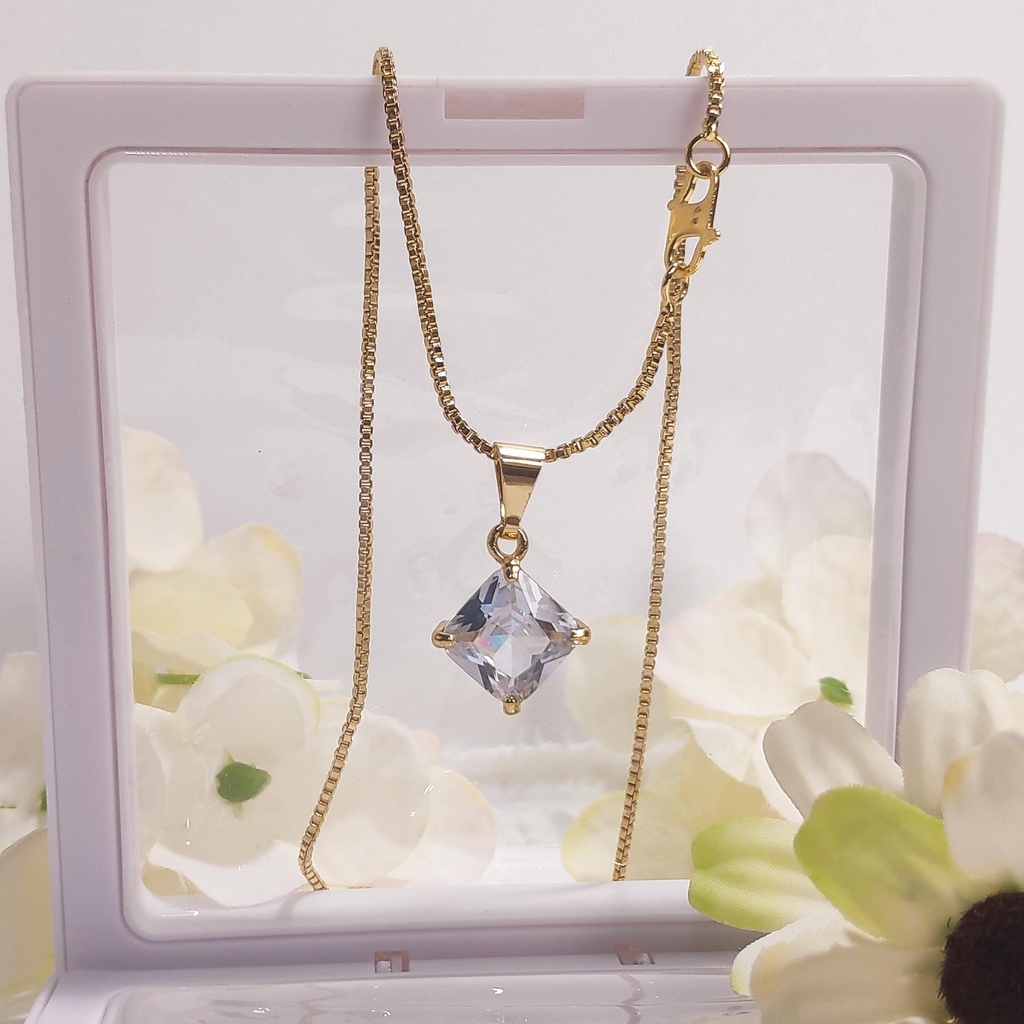 Kalung Liontin Dewasa Motif Permata Tengah Terbaru Kekinian (HH134)