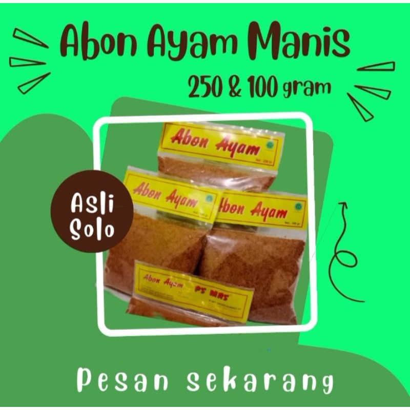 

Abon Ayam Manis PS Mas khas Solo (250 gram)