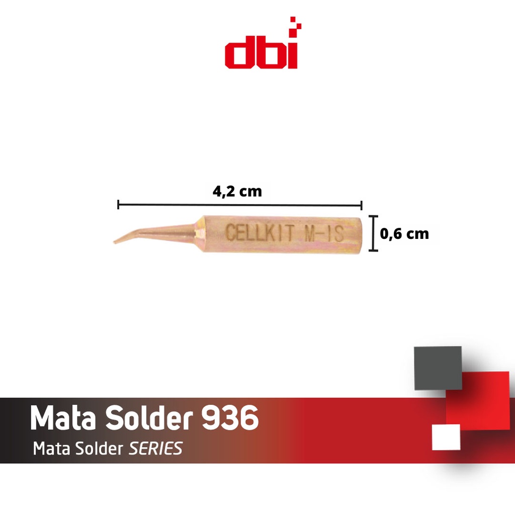 Mata Solder - Solder TIP 936 Tembaga type M-IS Bengkok di Ujung CELLKIT