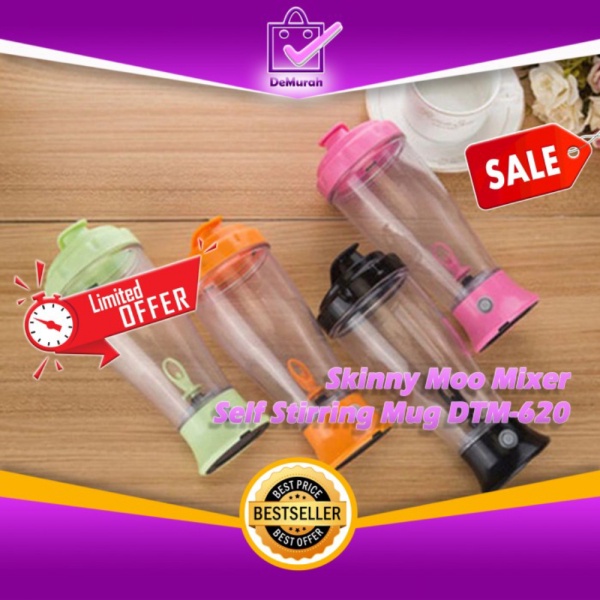 

Unik Skinny Moo Mixer Botol Aduk Otomatis / Self Stirring Mug DTM-620 0536 - Orange Murah