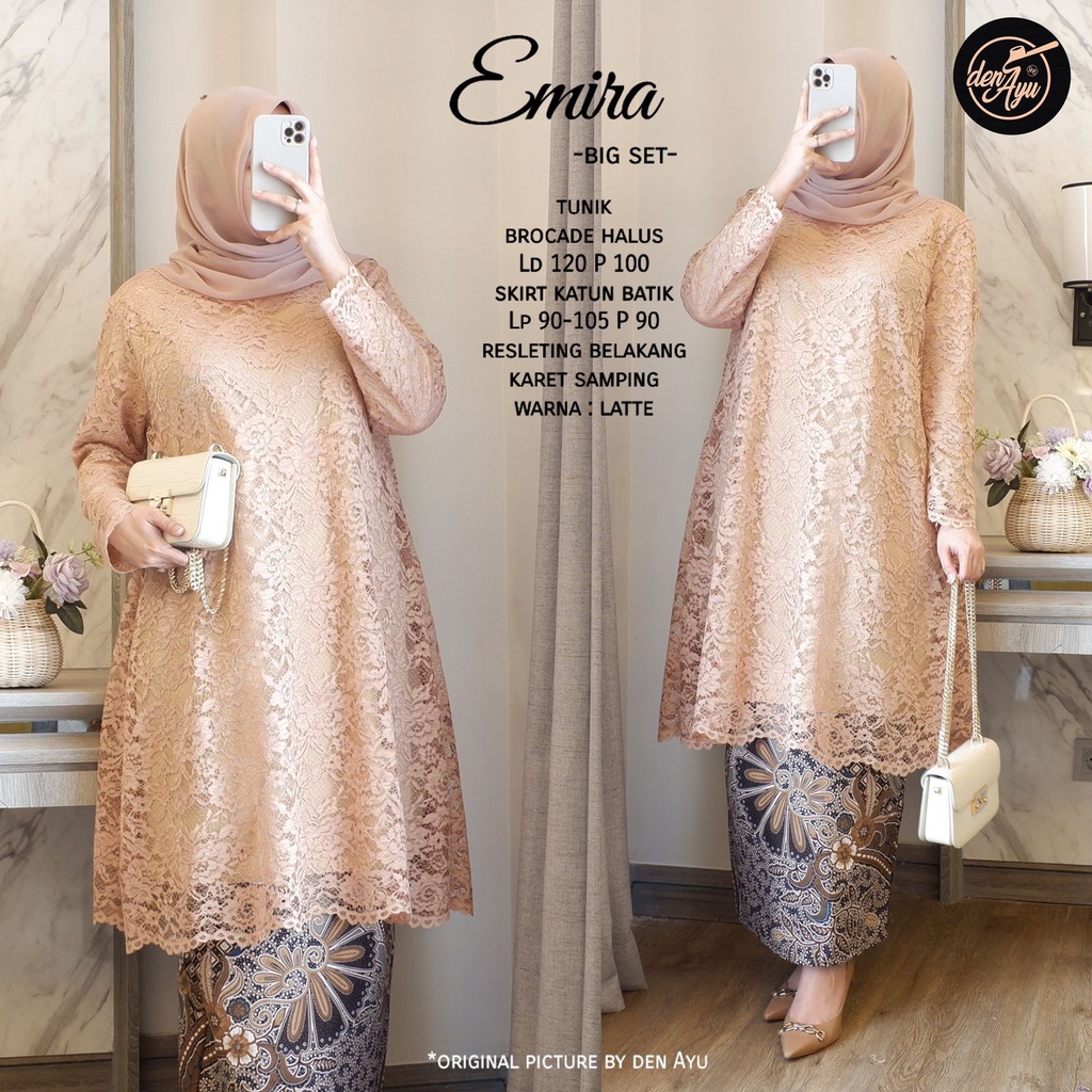 [FREE GIFT] [SISA LAVENDER+WHITE+PINK+MAROON]NEW SET WANITA EMIRA BIG BY DEN AYU
