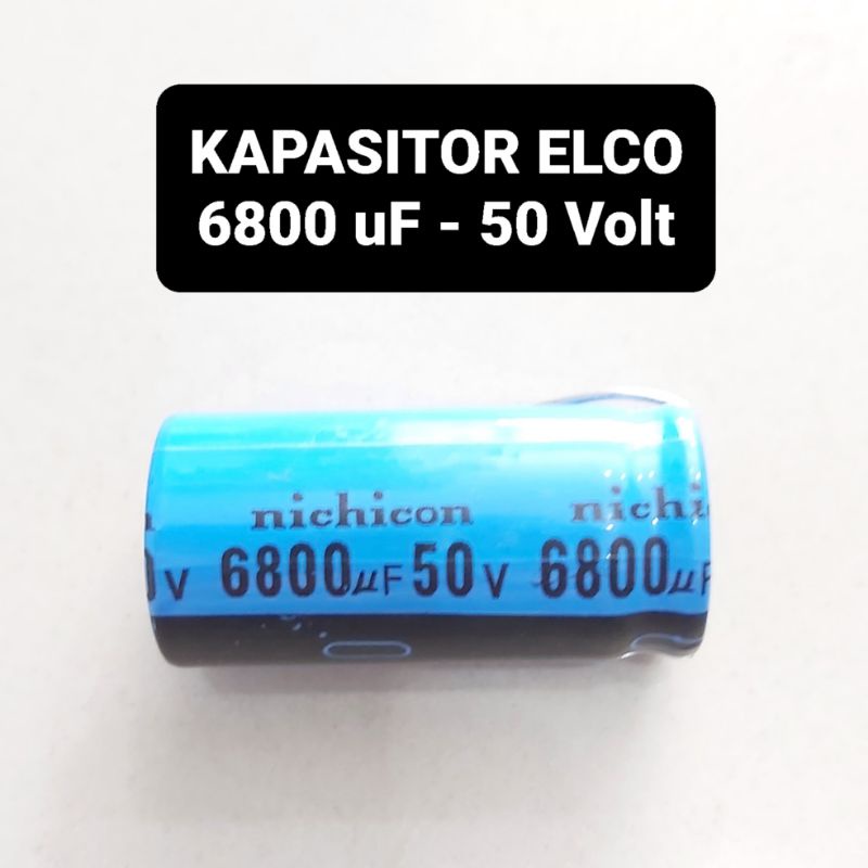 Kapasitor Elco 6800 uF 50 Volt Elko 6800uF 50V