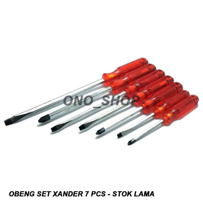 Obeng Set Xander 7 Pcs - Stok Lama onosh00 Kualitas Baik