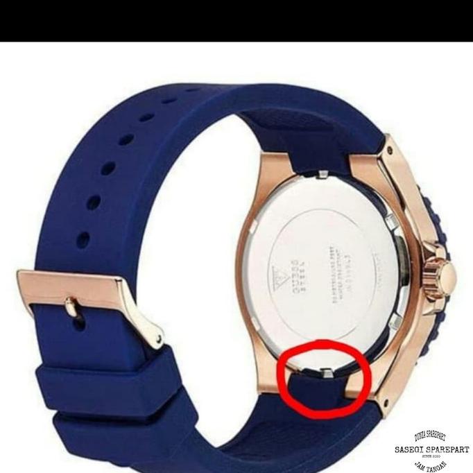 Strap Tali Jam Tangan Guess GS gww0248G5 W0247G3 Pria Rubber
