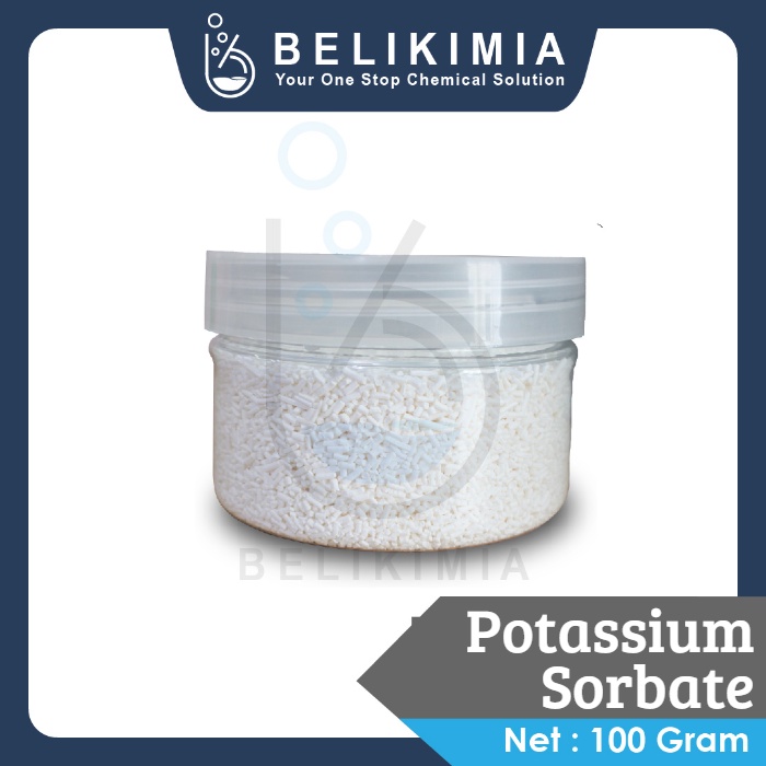 Pota-sium Sorbat / Kalium Sorbat - Pengawet Makanan Food Grade Halal - 100 Gram