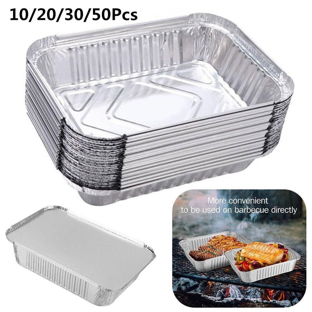 Solighter10 /20 /30/50Pcs Air Fryer Dishes Air Fryer Aksesoris BBQ Universal Kue Catering Tray