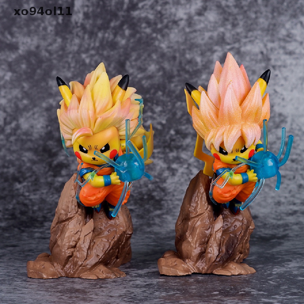 Xo Anime Dragon Ball Super Saiyan Pokemon Pikachu Cosplay Goku Patung Figure Boneka OL