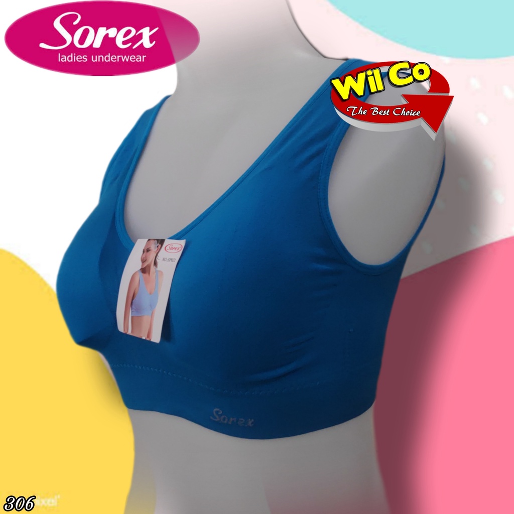 K306 - BRA/BH SPORT SOREX BUSA (bisa dilepas) STRETCH TANPA KAWAT FREE SIZE SETARA 36-40