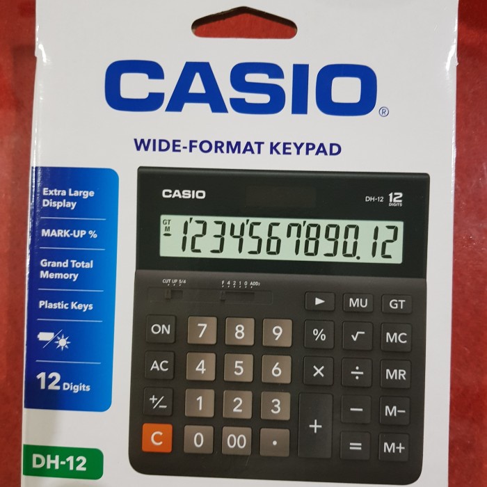 

OBRAL casio DH 12 calcurator asli garansi resmi