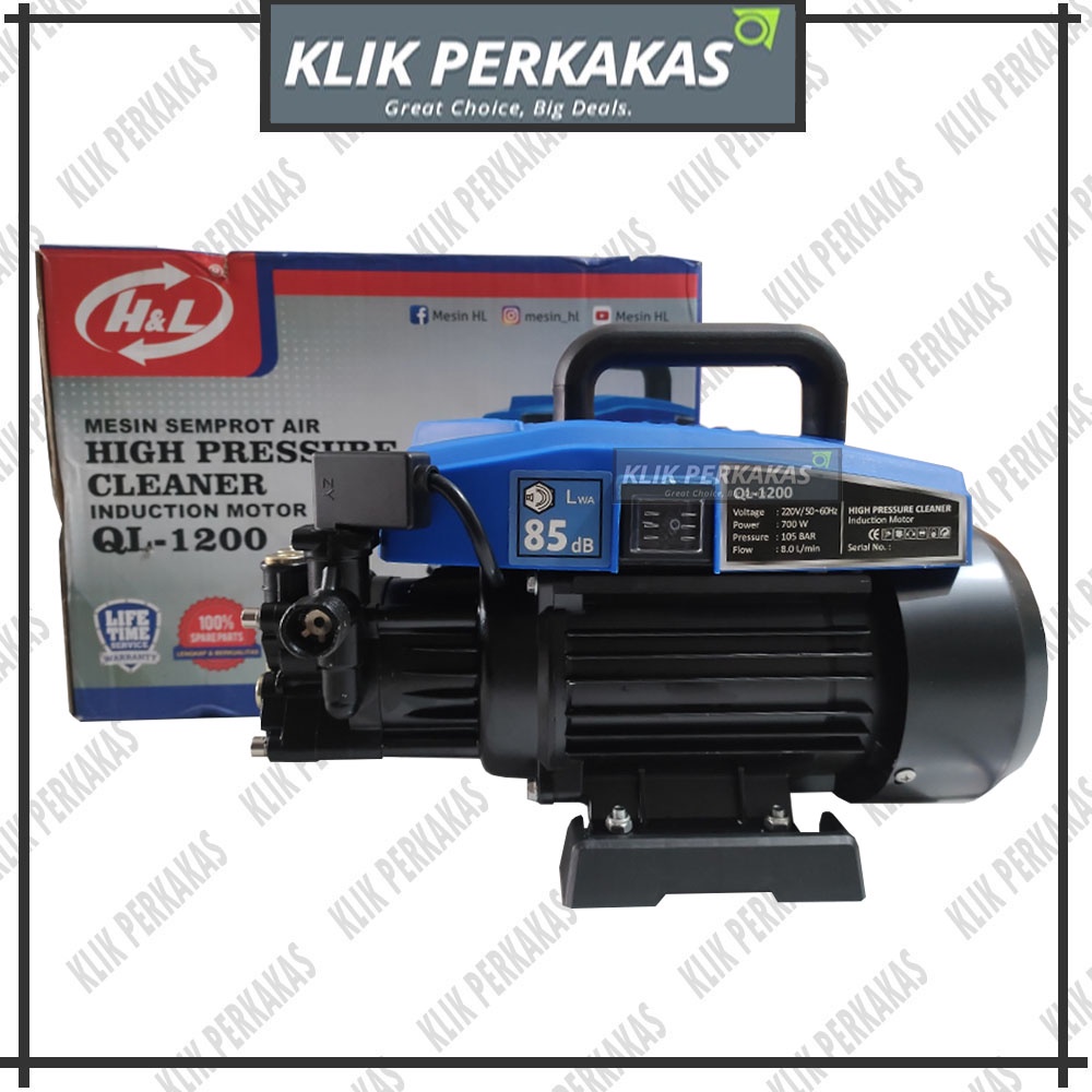 Steam Jet Cleaner H&amp;L QL 1200 Dengan Pengatur Tekanan High Pressure