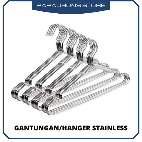 (PROMO) Gantungan Baju stainless Anti Karat/ Hanger baju Kawat stainless / Hanger/gantungan baju warna warni