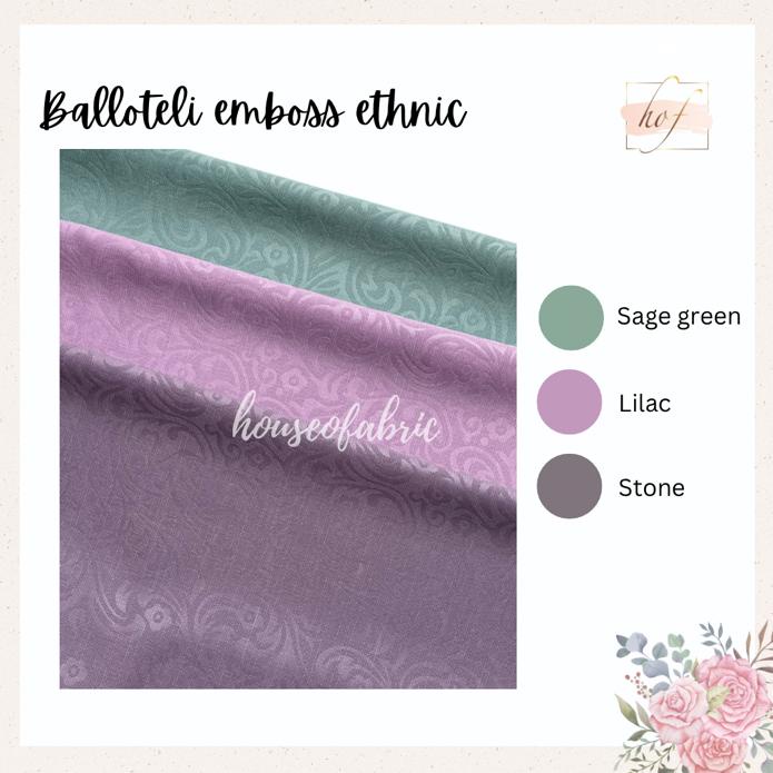 Kain Balloteli Emboss Ethnic ecer METERAN