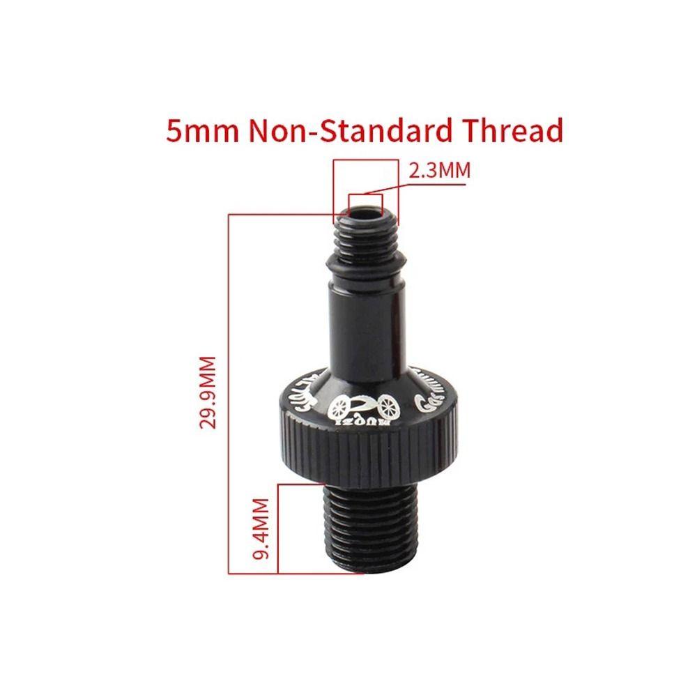 Lanfy Aerated Konversi Nozzle Sepeda Aksesoris Sepeda Gunung Alat Pengisian Bahan Bakar Shock Absorber Aerated Nozzle Aluminium Alloy Adapter Gas Nozzle